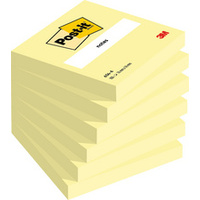 Post-it Bloc-note adhésif, 76 x 76 mm, jaune