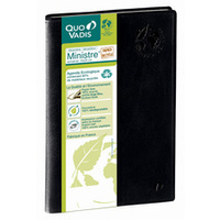 AGENDA QV MINISTRE EQUOLOGY 16X24 NOIR 2025