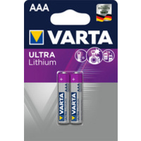 VARTA Pile au lithium Ultra Lithium, Micro (AAA), pack de 2