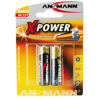 ANSMANN Pile alcaline 'X-Power', Mignon AA, blister de 2