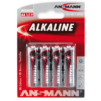 ANSMANN Pile alcaline 'RED', Mignon AA, blister de 4