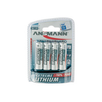 ANSMANN Pile EXTREME LITHIUM, Mignon AA, blister de 4