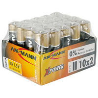 PILES LR6 AA X-POWER 1,5V     2900MAH P/20  ANSMANN