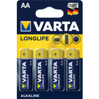 VARTA Pile alcaline Longlife, Mignon (AA/LR6)