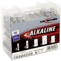 ANSMANN Boîte de piles alcalines 'RED', boîte de 35