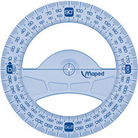 Maped Rapporteur Geometric 360 deg, 120 mm, en plastique