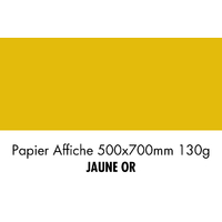 folia Papier de couleur, (L)500 x (H)700 mm, jaune or