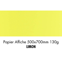 folia Papier de couleur, (L)500 x (H)700 mm, limon