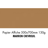 folia Papier de couleur, (L)500 x (H)700 mm,marron chevreuil