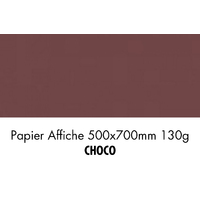 folia Papier de couleur, (L)500 x (H)700 mm, marron choco