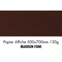 folia Papier de couleur, (L)500 x (H)700 mm, marron foncé