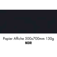 folia Papier de couleur, (L)500 x (H)700 mm, noir