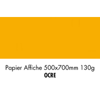 folia Papier de couleur, (L)500 x (H)700 mm, ocre