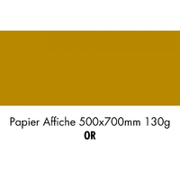 folia Papier de couleur, (L)500 x (H)700 mm, or