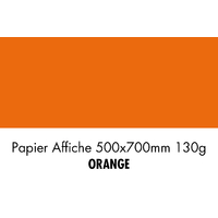 folia Papier de couleur, (L)500 x (H)700 mm, orange