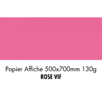 folia Papier de couleur, (L)500 x (H)700 mm, rose vif