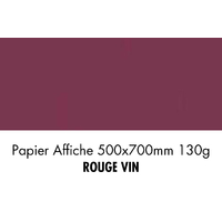 folia Papier de couleur, (L)500 x (H)700 mm, rouge vin