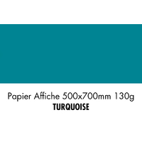 folia Papier de couleur, (L)500 x (H)700 mm, turquoise