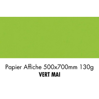 folia Papier de couleur, (L)500 x (H)700 mm, vert mai