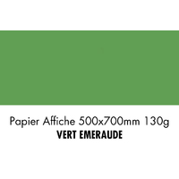 folia Papier de couleur, (L)500 x (H)700 mm, vert émeraude