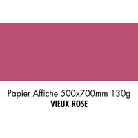 folia Papier de couleur, (L)500 x (H)700 mm, vieux rose