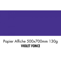 folia Papier de couleur, (L)500 x (H)700 mm, violet foncé