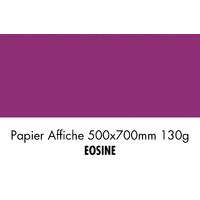 folia Papier de couleur, (L)500 x (H)700 mm, éosine