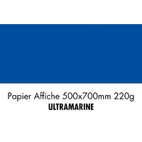 folia Carton de couleur, (L)500 x (H)700 mm, bleu outremer