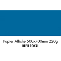 folia Carton de couleur, (L)500 x (H)700 mm, bleu roy