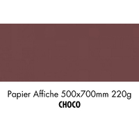 folia Carton de couleur, (L)500 x (H)700 mm, chocolat