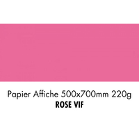 folia Carton de couleur, (L)500 x (H)700 mm, rose vif