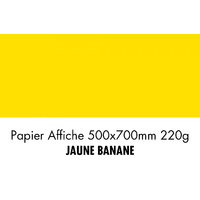 folia Carton de couleur, (L)500 x (H)700 mm, jaune banane