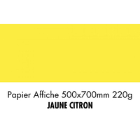 folia Carton de couleur, (L)500 x (H)700 mm, jaune citron