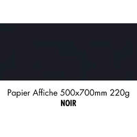 folia Carton de couleur, (L)500 x (H)700 mm, noir