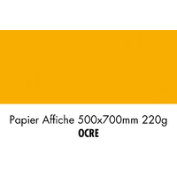 folia Carton de couleur, (L)500 x (H)700 mm, ocre