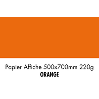 folia Carton de couleur, (L)500 x (H)700 mm, orange