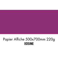 folia Carton de couleur, (L)500 x (H)700 mm, éosine