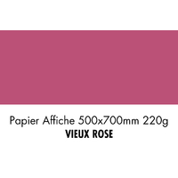 folia Carton de couleur, (L)500 x (H)700 mm, vieux rose