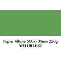 folia Carton de couleur, (L)500 x (H)700 mm, vert émeraude