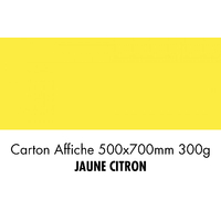 folia Carton de bricolage, (L)500 x (H)700 mm, jaune citron