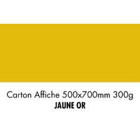 folia Carton de bricolage, (L)500 x (H)700 mm, jaune or