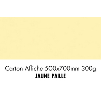 folia Carton de bricolage, (L)500 x (H)700 mm, jaune paille