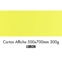 folia Carton de bricolage, (L)500 x (H)700 mm, limon