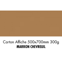 folia Carton de bricolage, (L)500 x (H)700 mm, marron chevr.