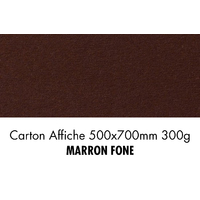 folia Carton de bricolage, (L)500 x (H)700 mm, marron foncé