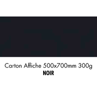 folia Carton de bricolage, (L)500 x (H)700 mm, noir