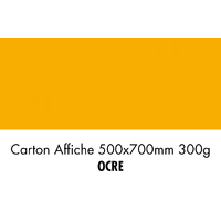 folia Carton de bricolage, (L)500 x (H)700 mm, ocre