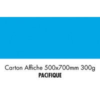 folia Carton de bricolage, (L)500 x (H)700 mm, pacifique