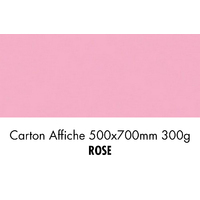 folia Carton de bricolage, (L)500 x (H)700 mm, rose