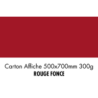 folia Carton de bricolage, (L)500 x (H)700 mm, rouge foncé